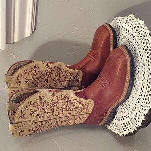 Twisted X Brown Tan Leather  Western Cowboy Boots Men’s Size 6B WLCS001